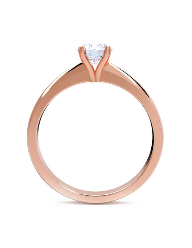 Anillo de Compromiso de 14K con Diamante de Lab... image number null