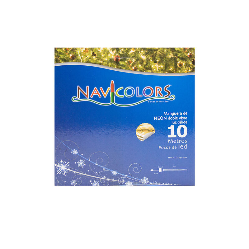 Serie tipo Manguera Luces Tira LED Calida 10 me... image number null