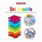 Set De Tapetes Ortop&eacute;dicos Sensoriales Muffik Arco&iacute;ris Para Ni&ntilde;os