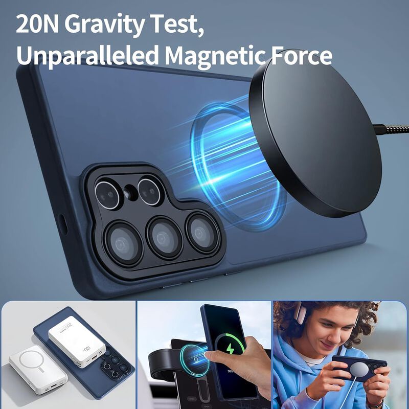 Funda Magn&eacute;tica Azul Tsehhol Para Samsung Galax... image number null