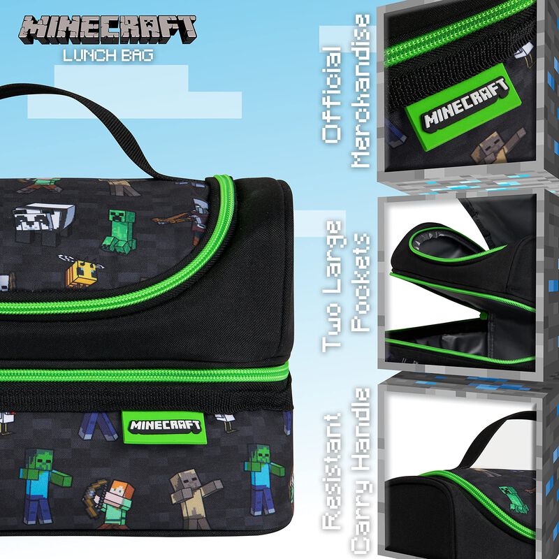Bolsa De Almuerzo Con Aislamiento Minecraft Par... image number null