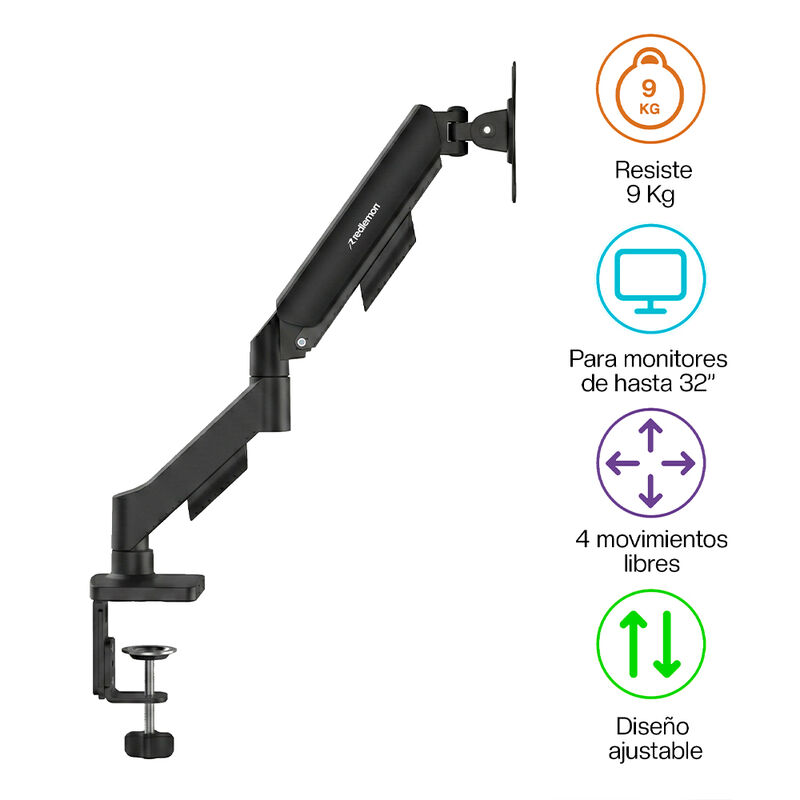 Soporte Hidraulico para Monitor Hasta 32 Pulgad... image number null