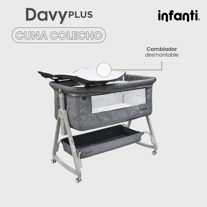 Cuna Corral Para Bebe Mosquitero Con Cambiador ... image number null