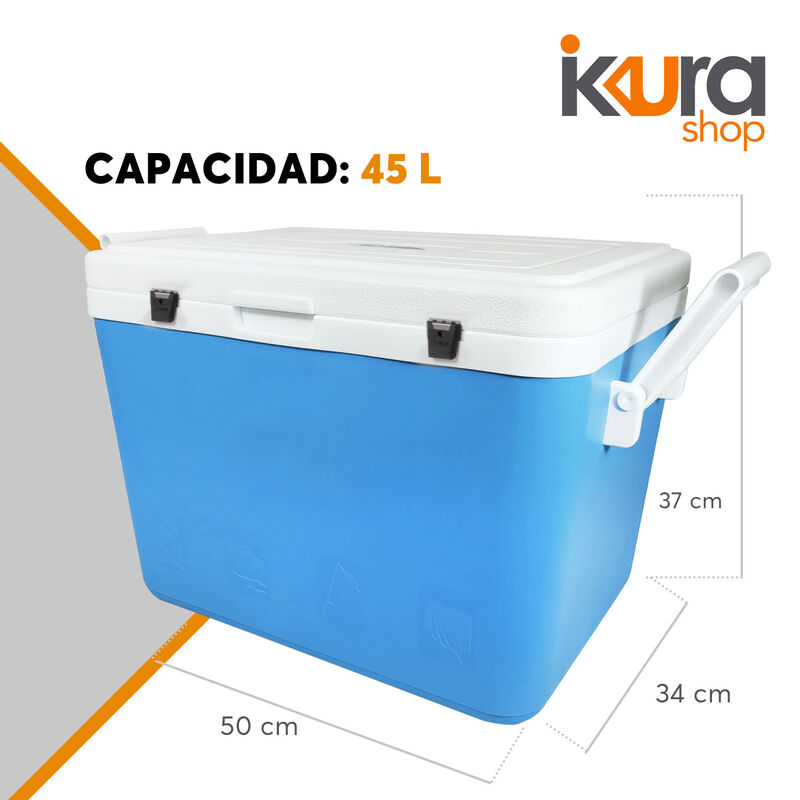 Combo Hieleras 48QT + 2 Termos 3.8L c/u Azul image number null