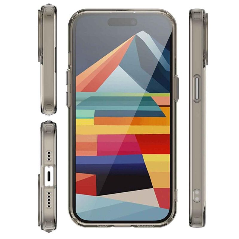 Funda TEKKU TPU Rugged para iPhone 15 PLUS Humo image number null