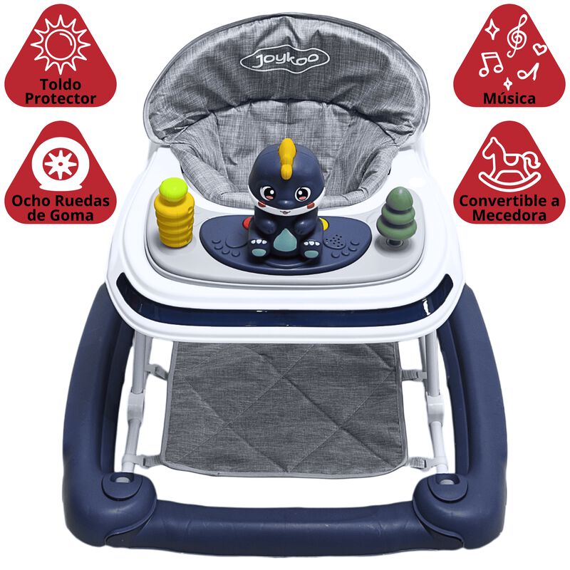 Andadera para Bebé Mecedora Dino Musical Bastón... image number null