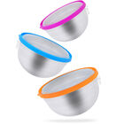 Juego de 3 Tazones Colors Acero Inoxidable con Tapa