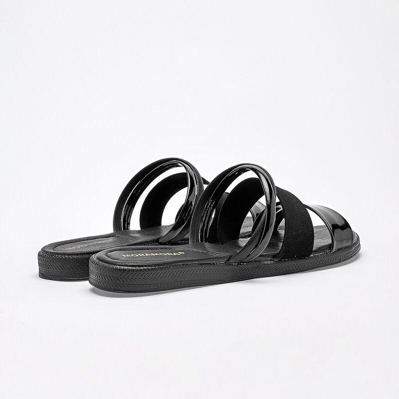 Moramora sandalia piso para mujer negro cod 140... image number null