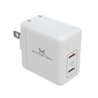 Cargador AC GHOSTEK USB-C PD 45W Universal Blanco doble