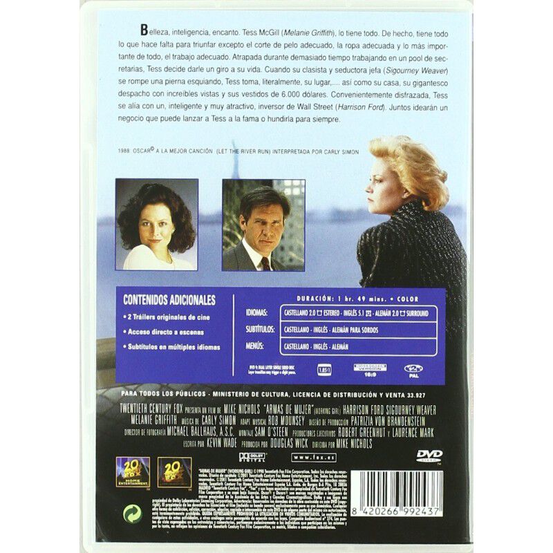 Armas de Mujer [DVD] (1988) Working Girl image number null