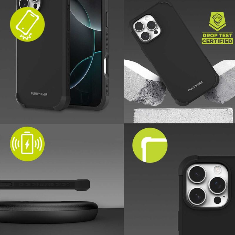 Funda Puregear Dualtek Para Iphone 16 Pro Negra image number null