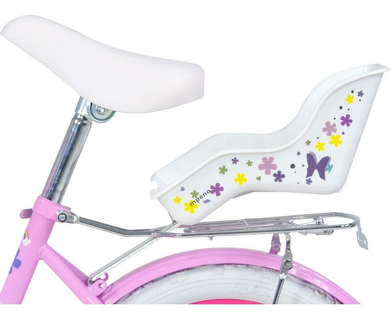 Bicicleta Rosa Infantil R16 Para Ni&ntilde;a + Canasta... image number null