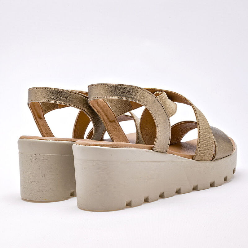Gilardi Sandalia Para Mujer Dorado Cod 132258-e image number null