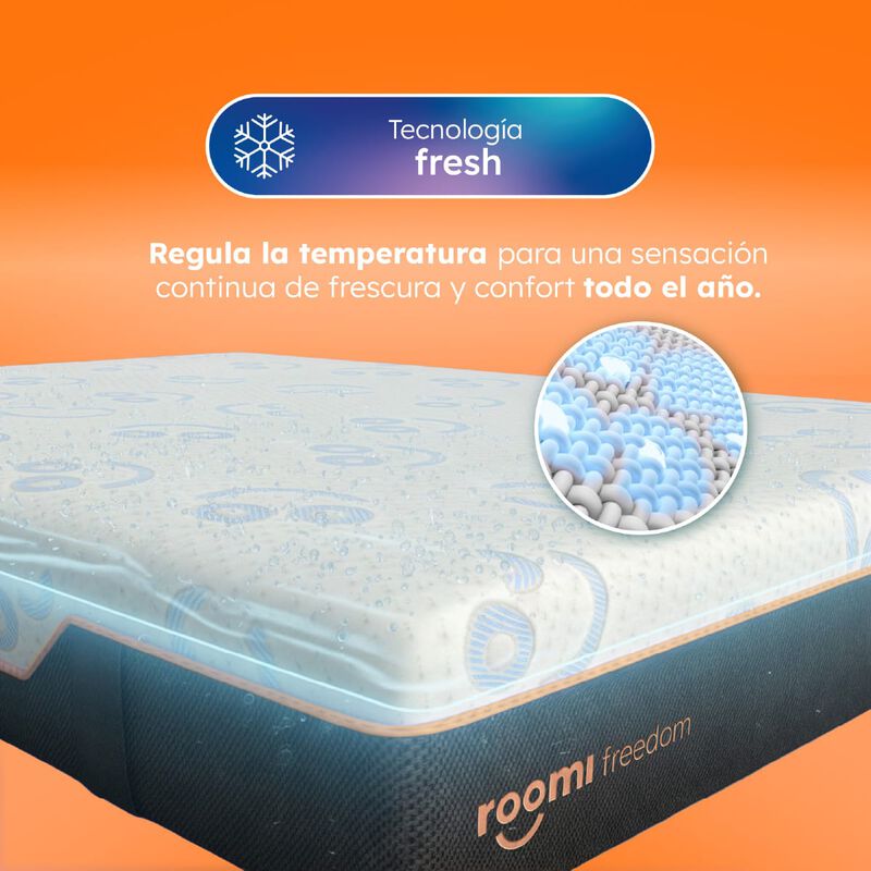 Roomi Colch&oacute;n Individual Freedom 30 Cm Firmeza ... image number null