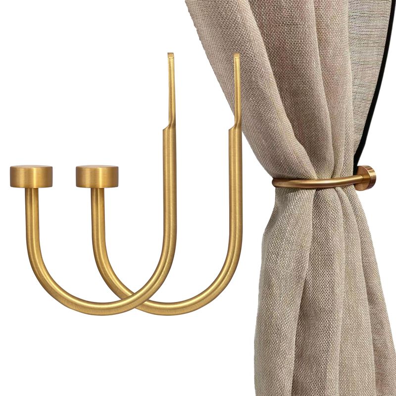 Soportes Para Cortinas Arnorx 15 cm Dorados (pa... image number null