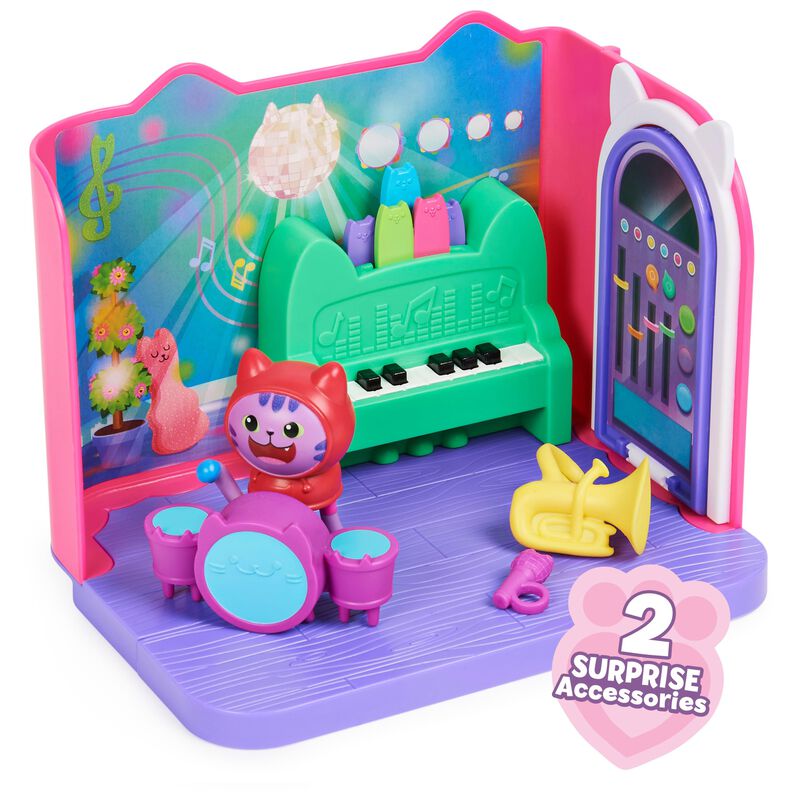 Toy Gabby's Dollhouse Groovy Music Room Con Dan... image number null