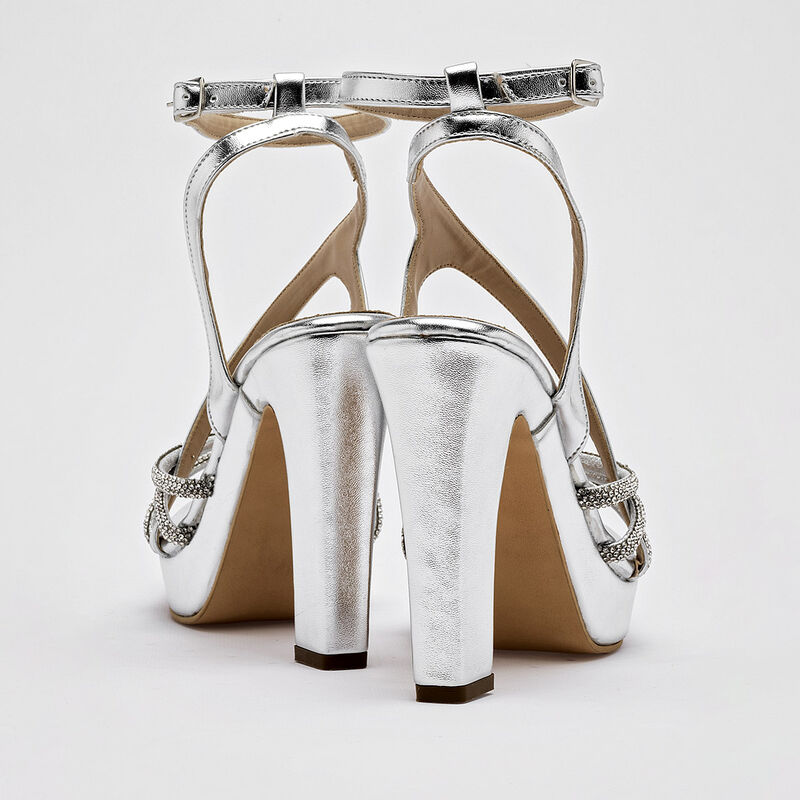 Stella Zapatillas de fiesta para mujer plata image number null