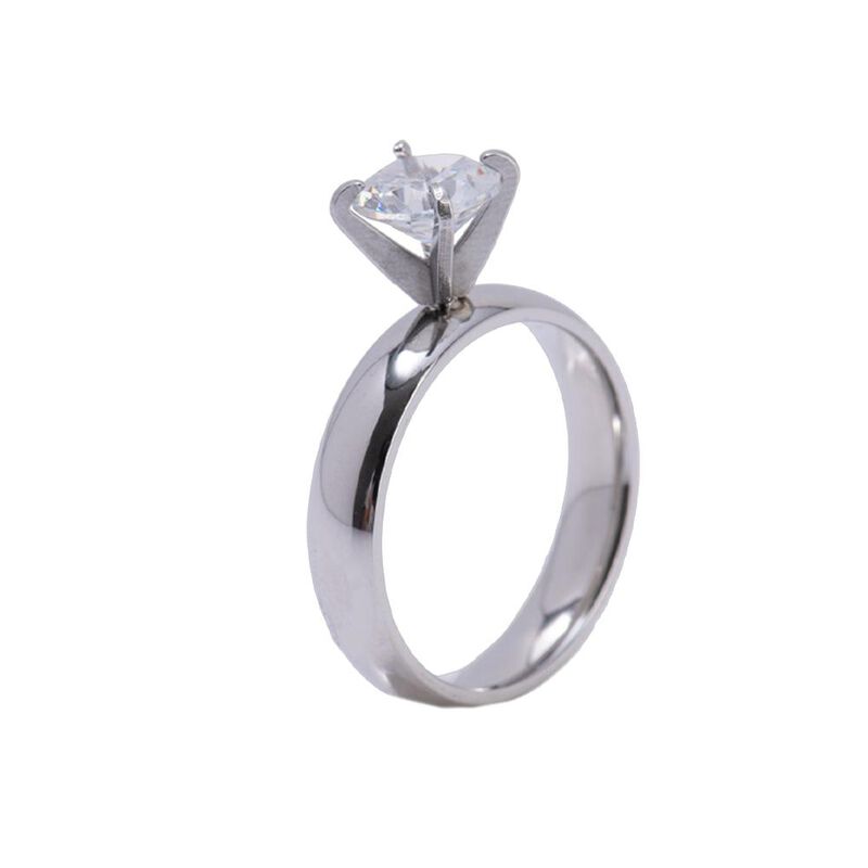 Anillos De Compromiso Mujer Boda Zirconia Cúbic... image number null