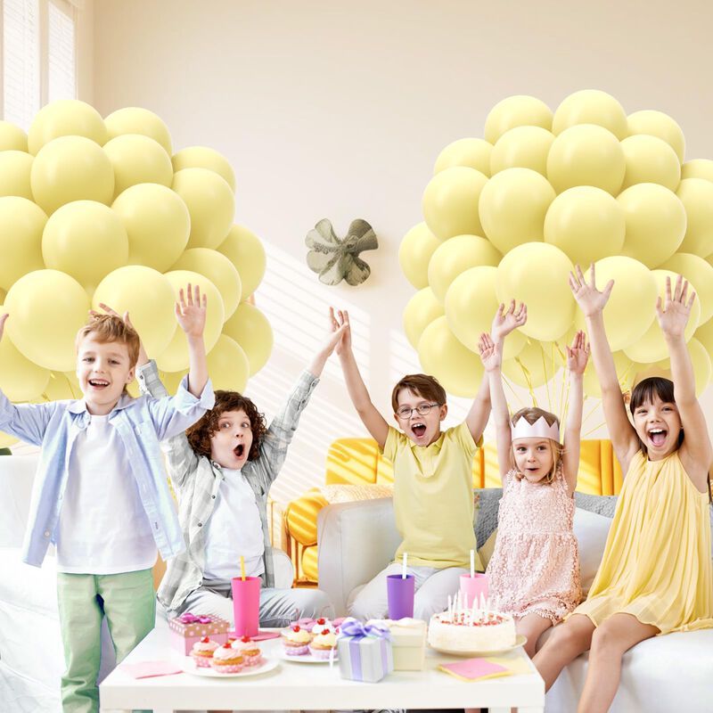 Balloon Awenztech 30 cm Amarillo Pastel 50 Unid... image number null