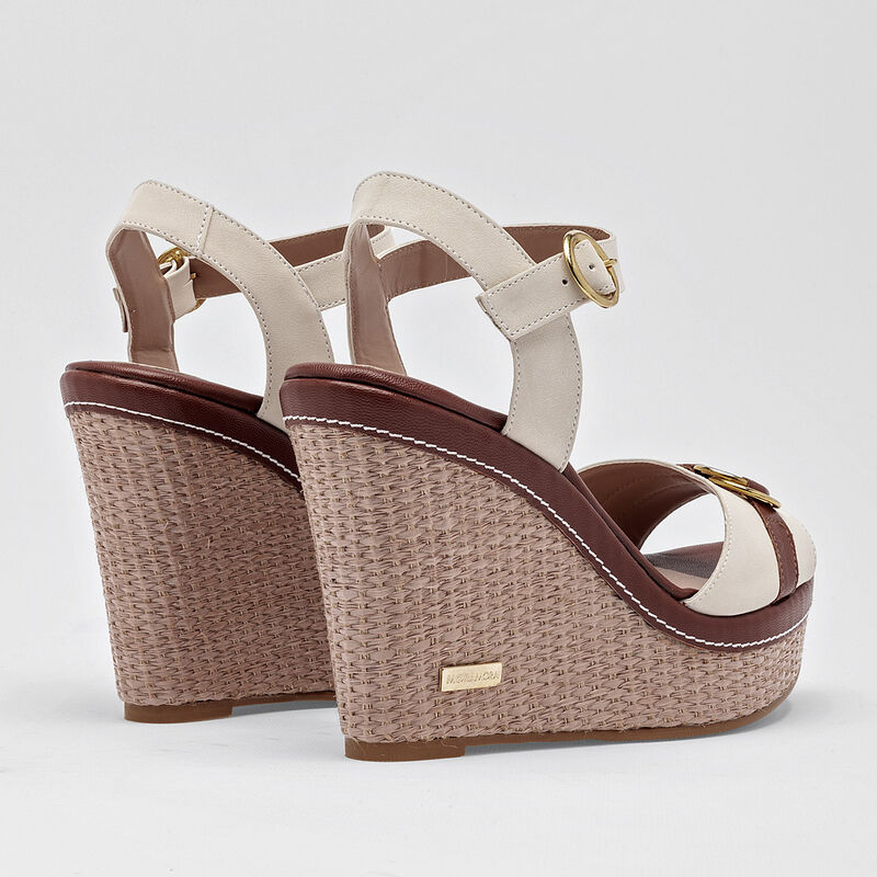 Moramora Sandalia para mujer late cafe image number null