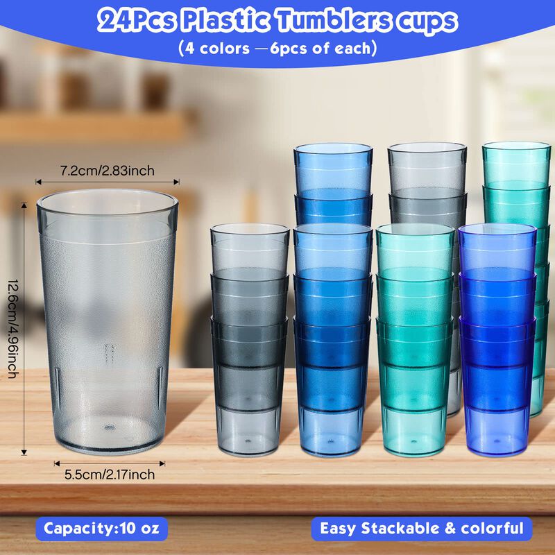Vaso Reutilizable De Pl&aacute;stico Sieral 300 ml, Pa... image number null