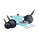 Batería de Cocina FOODE set 9 piezas color azul