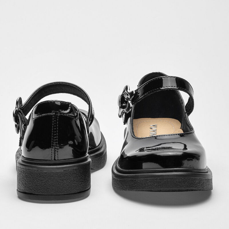 Yuyin Zapatos para mujer negro charol image number null