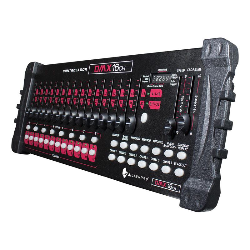 Controlador DMX 16 Ch 10W Alienpro Protocolo DM... image number null