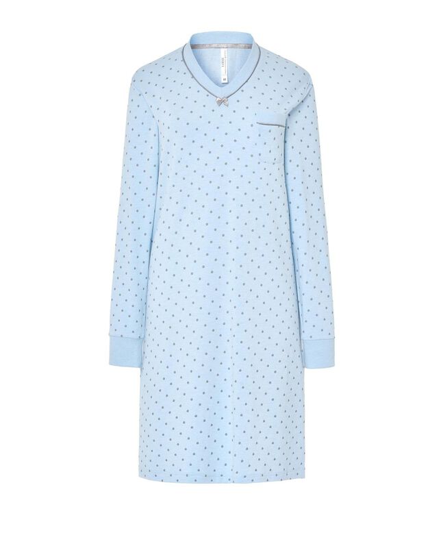 Camis&oacute;n con Estampado de Topos Celeste image number null