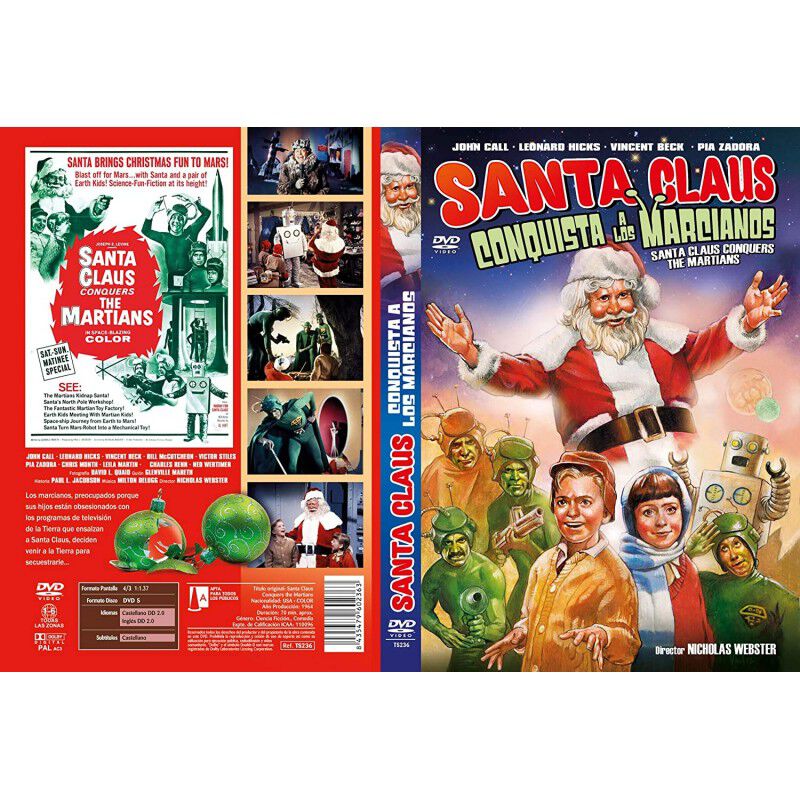 Santa Claus Conquista A Los Marcianos Dvd 1964 ... image number null