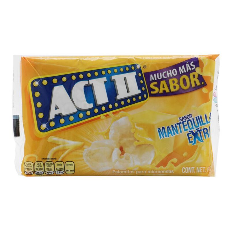 PALOMITAS ACT II 80GR MANTEQUILLA image number null