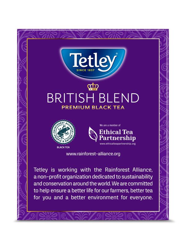 Tetley British Blend T&eacute; Negro Premium 320 Bolsi... image number null