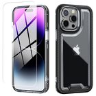 Funda MYBAT Lux para iPhone 14 PRO MAX Negra con mica de cristal