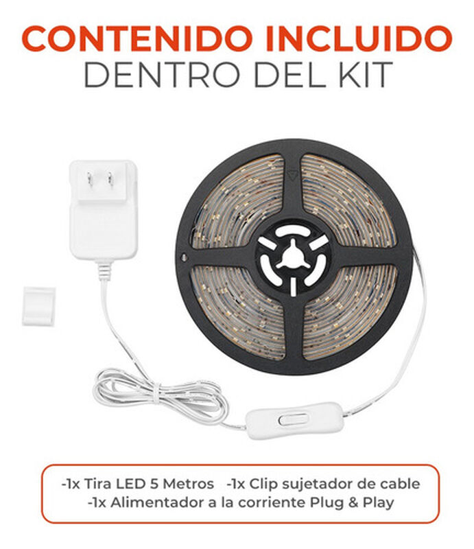 Tira Led 5m Longitud 12w Luz Verde Interiores, ... image number null