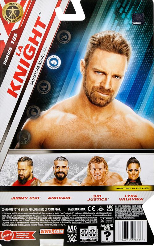Figura De Acci&oacute;n Mattel Wwe La Knight Main Even... image number null