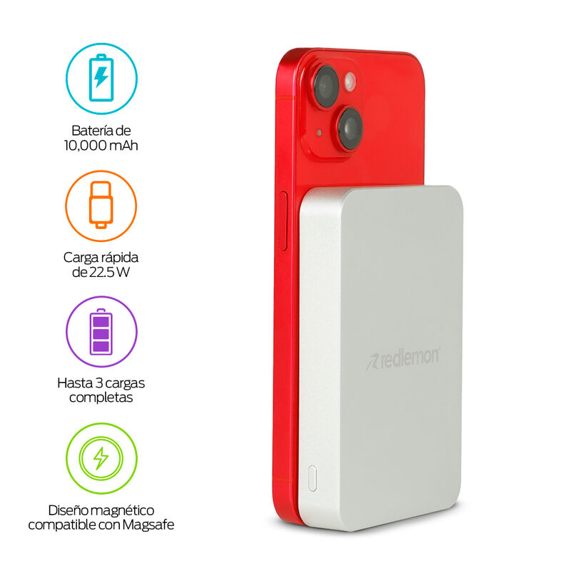 Power Bank Inalámbrico Magnético de 10,000 mAh ... image number null