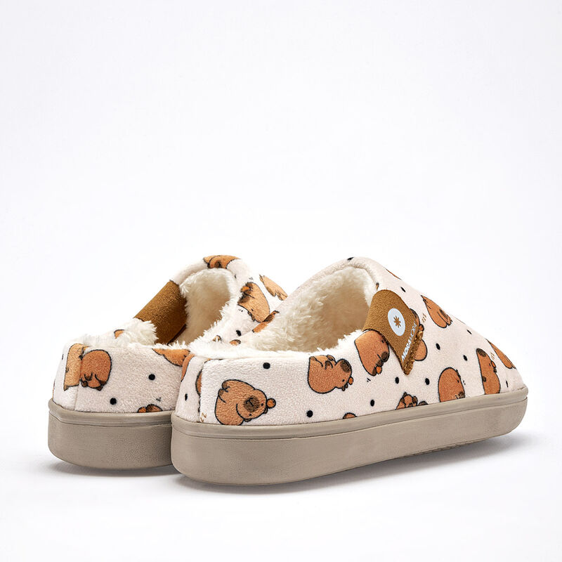 Moramora Pantufla para mujer beige camel image number null