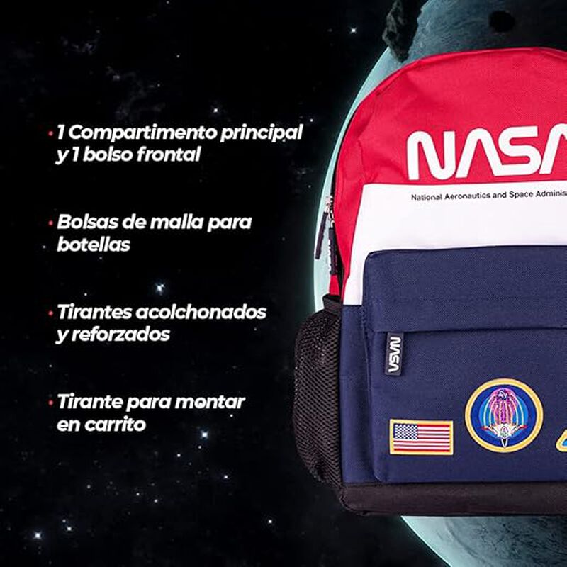 TechZone Mochila NASA Amplio Compartimento con ... image number null