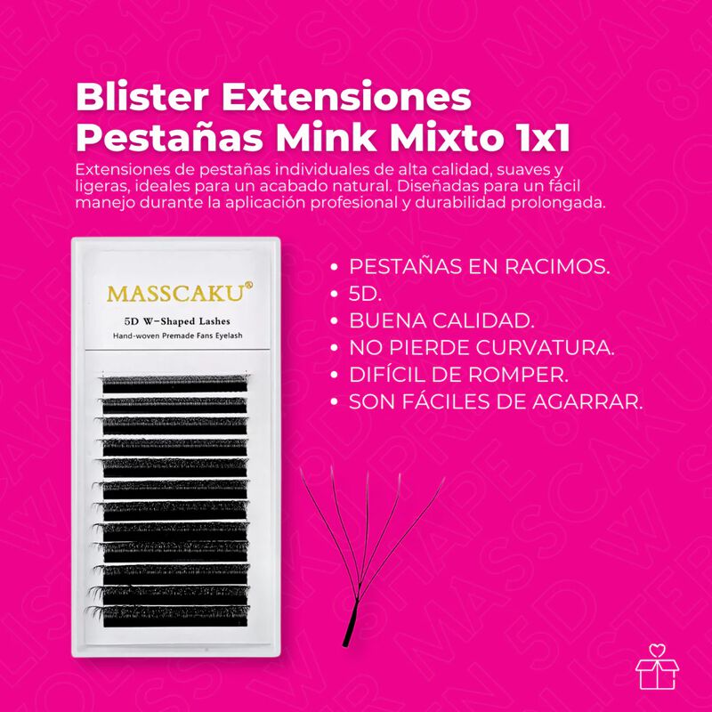 Pack 10 Blister Masscaku Volumen 5D W Shape 8-1... image number null