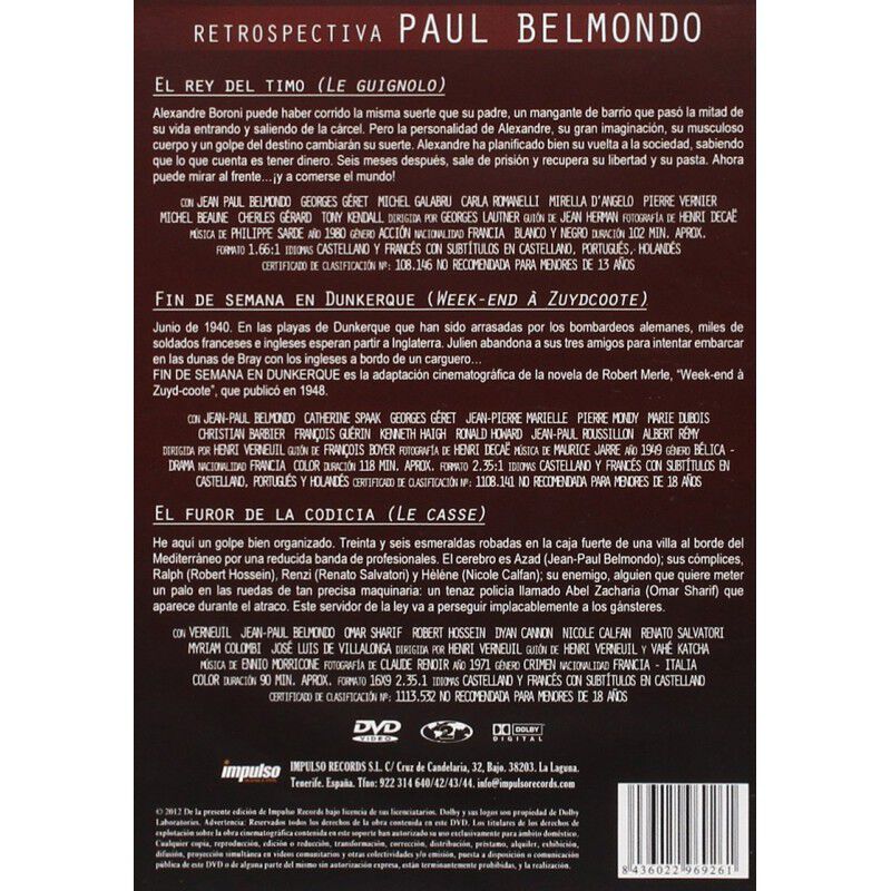 Retrospectiva De Jean-paul Belmondo (dvd) image number null