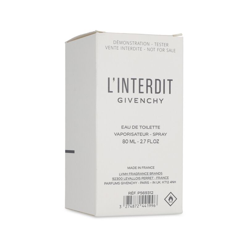 Tester Givenchy L'interdit 80ml Edt Spray image number null