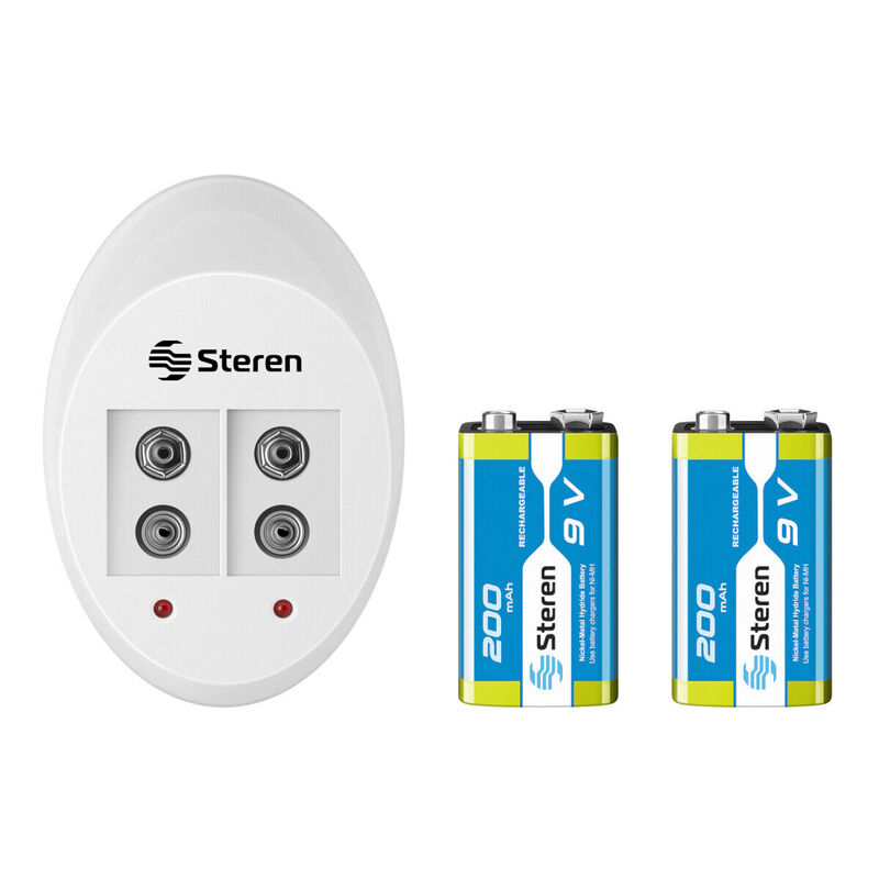 Cargador Inteligente De Pilas 9V. Incluye 2 Pil... image number null