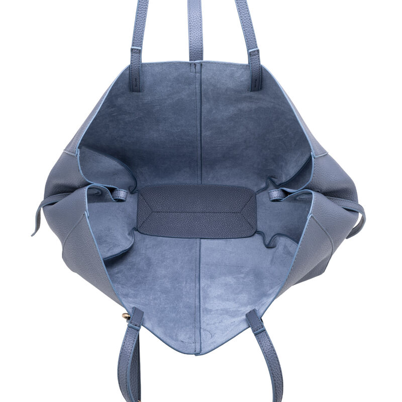 Bolsa Tote Maxi Con Porta Audif&oacute;nos Color Azul image number null