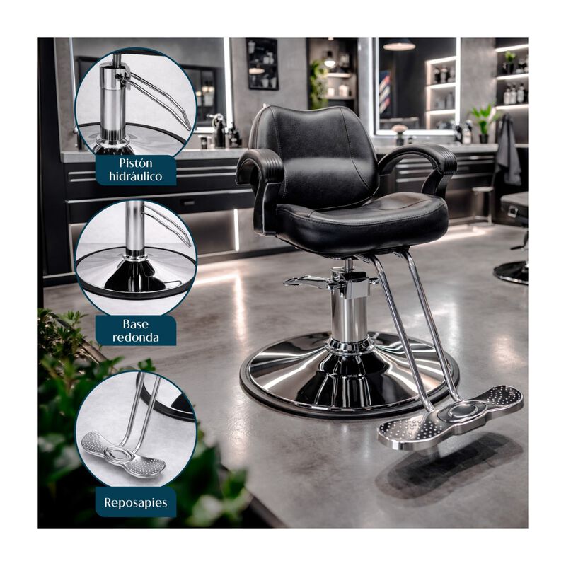 Silla Barbero Barberia Estetica Salon Estilista... image number null