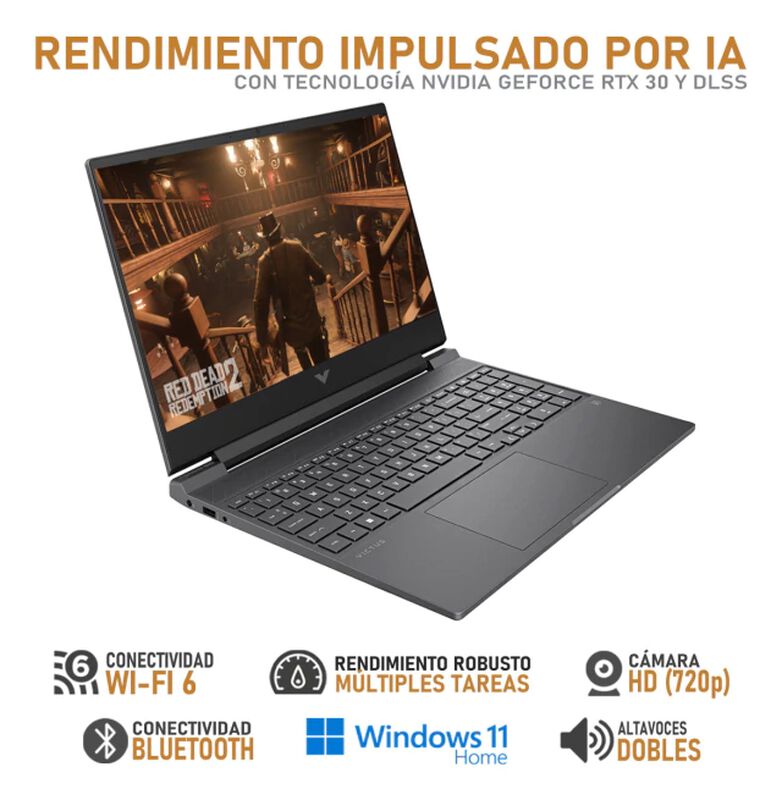 Laptop Gamer HP Victus 15.6" FHD Intel Core i5-... image number null