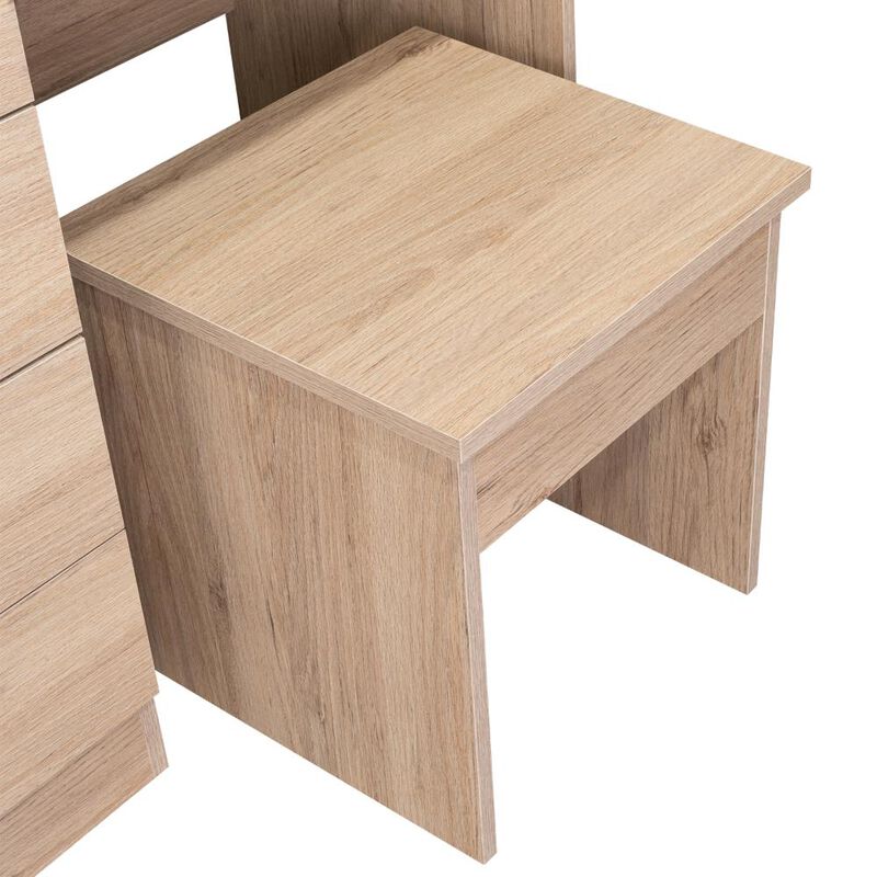 Mueble Tocador Wesley Beige Y Blanco Virtual Mu... image number null