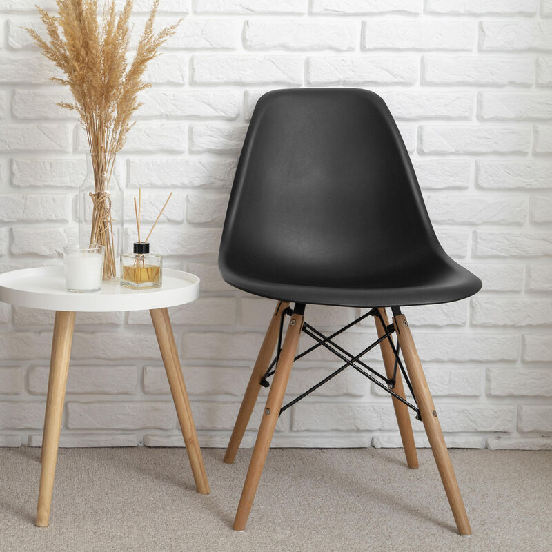 Set de 4 Sillas Modernas Para Comedor y Sala Mi... image number null