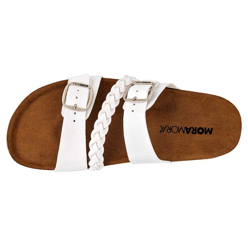 Moramora Sandalia para mujer blanco image number null