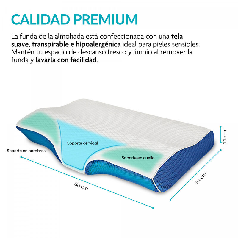 Almohada de Memory Foam image number null