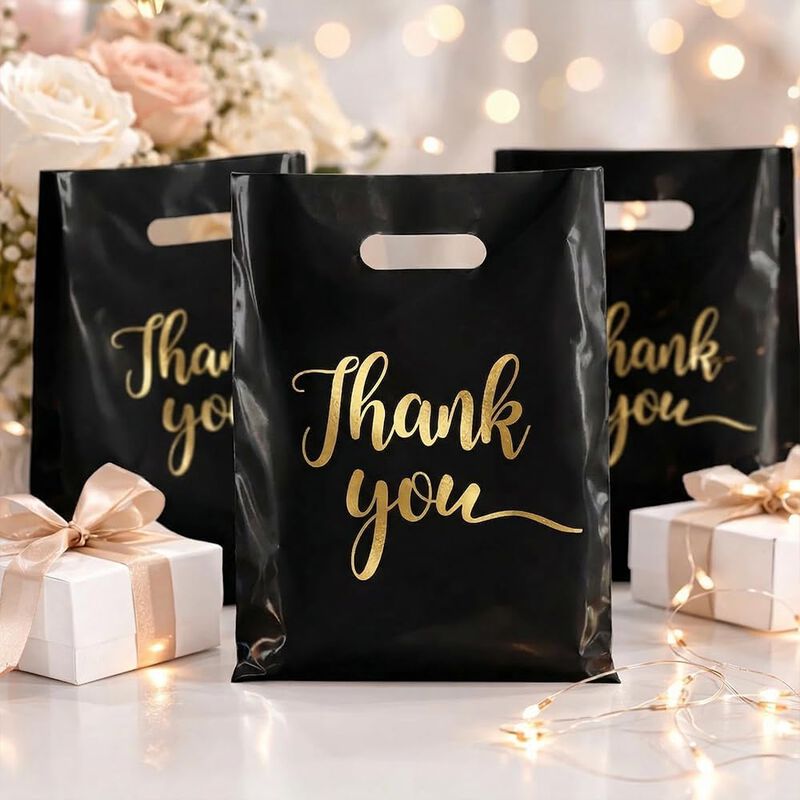 Bolsas De Regalo Reutilizables Negras 30 &times; 40 c... image number null